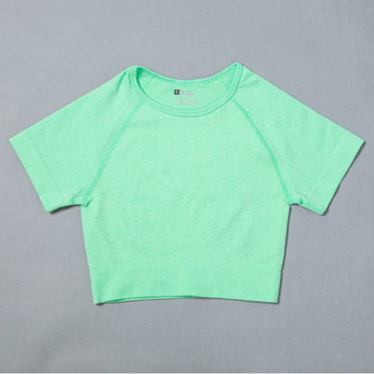 Sportswear T-Shirts Short-Sleeve Workout-Tops Fitness-Crop-Top Seamless Vital Running