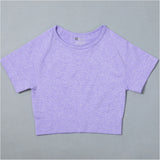 Sportswear T-Shirts Short-Sleeve Workout-Tops Fitness-Crop-Top Seamless Vital Running