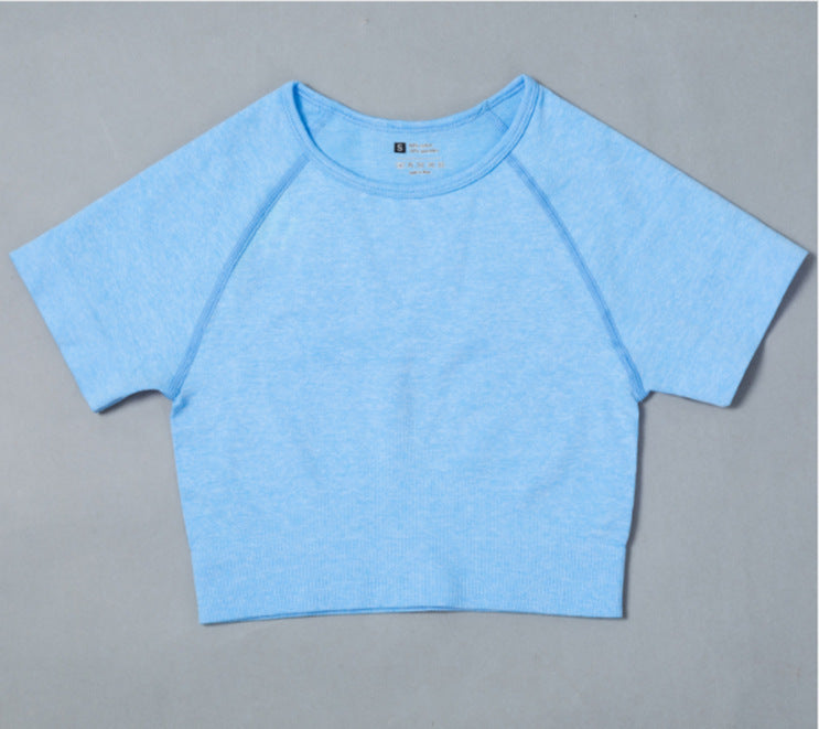 Sportswear T-Shirts Short-Sleeve Workout-Tops Fitness-Crop-Top Seamless Vital Running