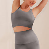 Piece Fitness Vest Seamless Beauty Back Gathered Shockproof Underwear