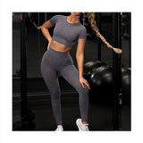 Sportswear T-Shirts Short-Sleeve Workout-Tops Fitness-Crop-Top Seamless Vital Running