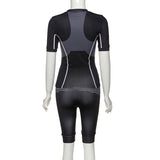 Printed sports fitness short suit