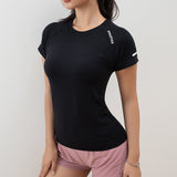 Fitness Short Sleeve Elastic Running Yoga Clothes For Women