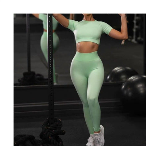 Sportswear T-Shirts Short-Sleeve Workout-Tops Fitness-Crop-Top Seamless Vital Running