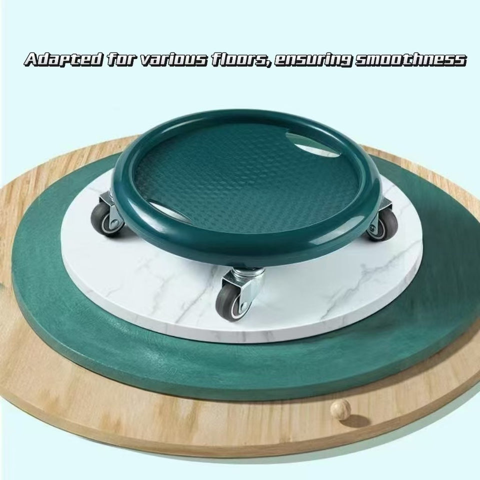 1pc Premium Core Strength Abdominal Roller - 4-Wheel Gliding Disc, Durable PVC, Ideal For Home Gym Fitness