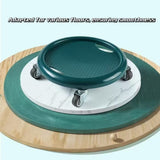 1pc Premium Core Strength Abdominal Roller - 4-Wheel Gliding Disc, Durable PVC, Ideal For Home Gym Fitness