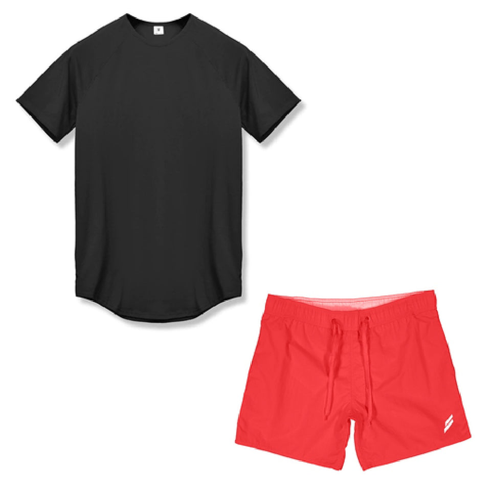 Solid Blank Fitness Short Sleeves