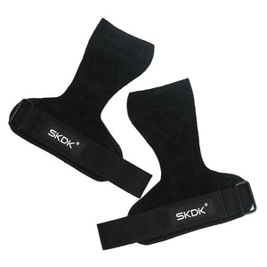 Cowhide Weightlifting Palm Grip Sports Fitness Booster Stripe