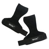 Cowhide Weightlifting Palm Grip Sports Fitness Booster Stripe